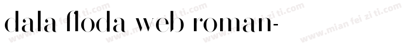 dala floda web roman字体转换